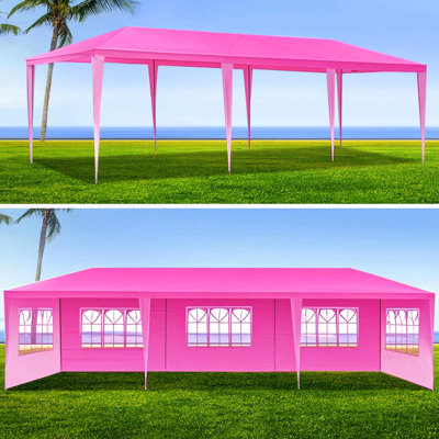 10X30' Wedding Party Canopy Tent Outdoor Gazebo With 8 Removable Sidewalls