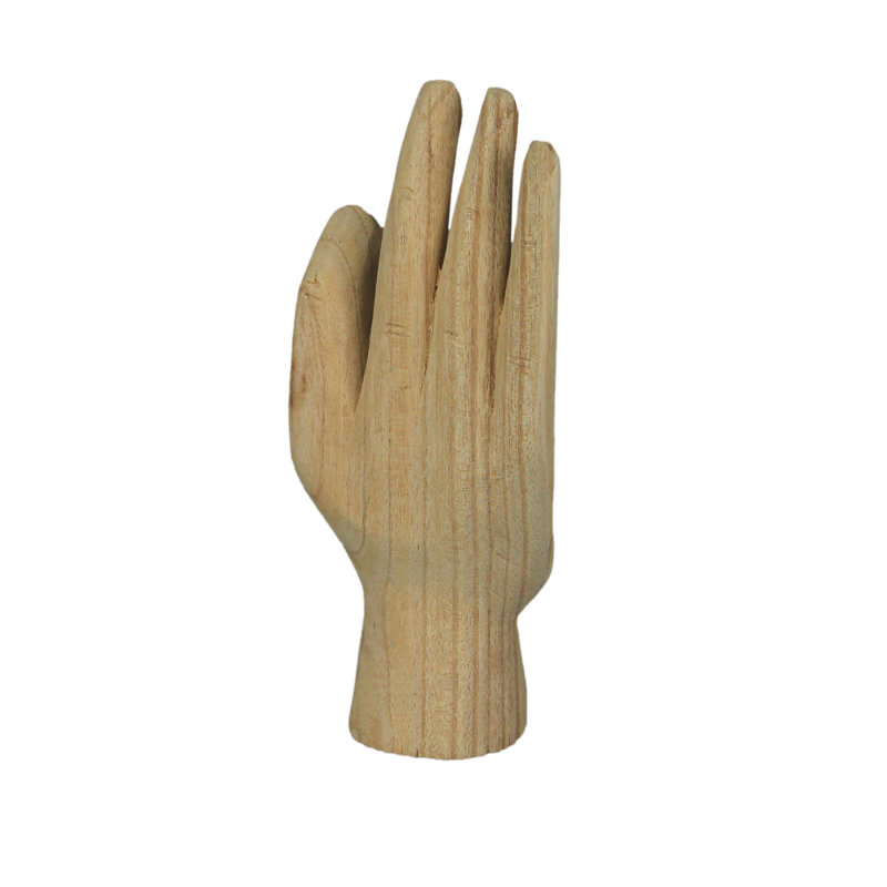 Figurine en bois sculpté A-OK