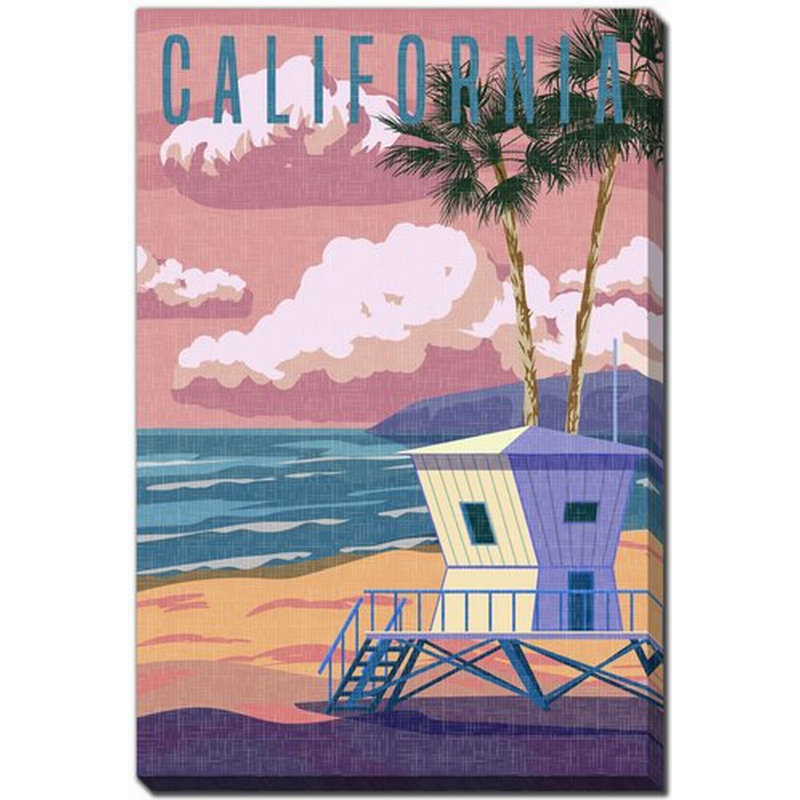 Affiche de l'État de Californie, H 28 po x l 22 po