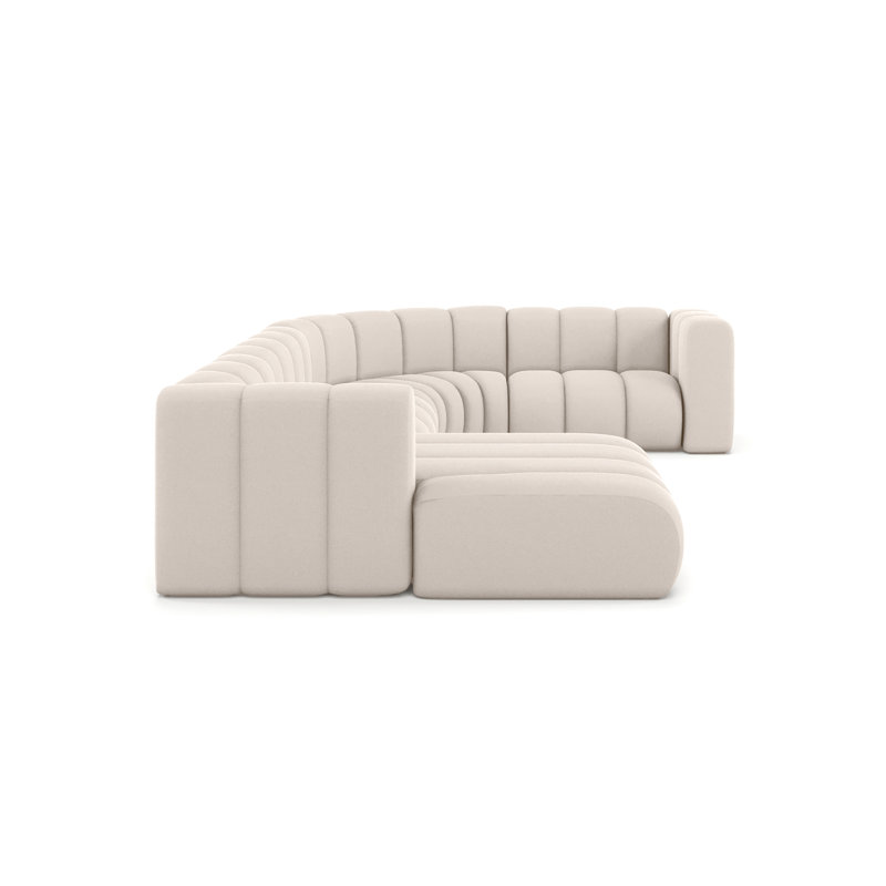 1 Seater Velvet Sofa & Chaise