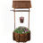 Rustic Wooden Wishing Well Planter