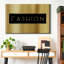 Gold Fashion - reproduction d'art textuel sur toile tendue-128869027