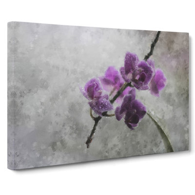 Orchid Flowers Vol.3 - Wrapped Canvas Painting