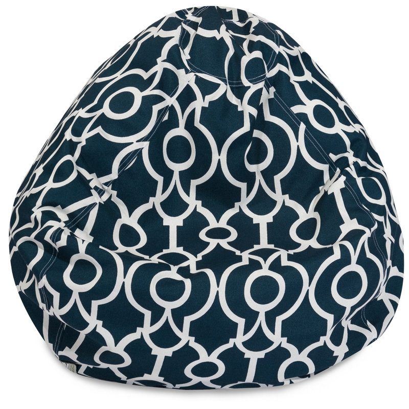 Fauteuil à billes et méridienne standard, H 23 po x l 35 po x P 35 po, Navy Geometric 3