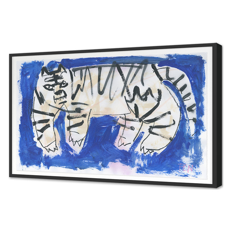 Kool Kats 5 Print by Ngo, PC, Black Single Picture Framed, 34'' H x 50'' W