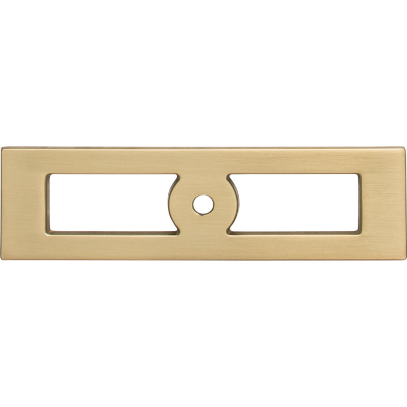 Hollin 4 9/32" Length Rectangle Knob, Honey Bronze