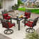 Mercedie Swivel Patio Dining Armchair with Cushion(Set of 2)