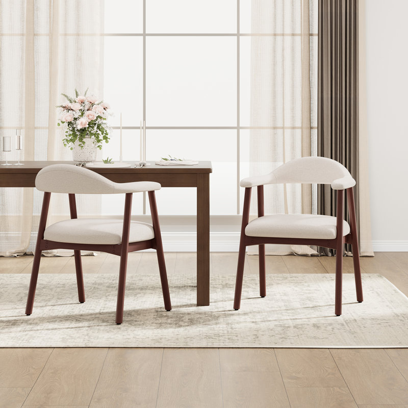 48cm H Upholstered Armchair, Beige