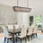7-Lights Dimmable Tiered Rectangle Chandelier With Crystal Accents-599852756