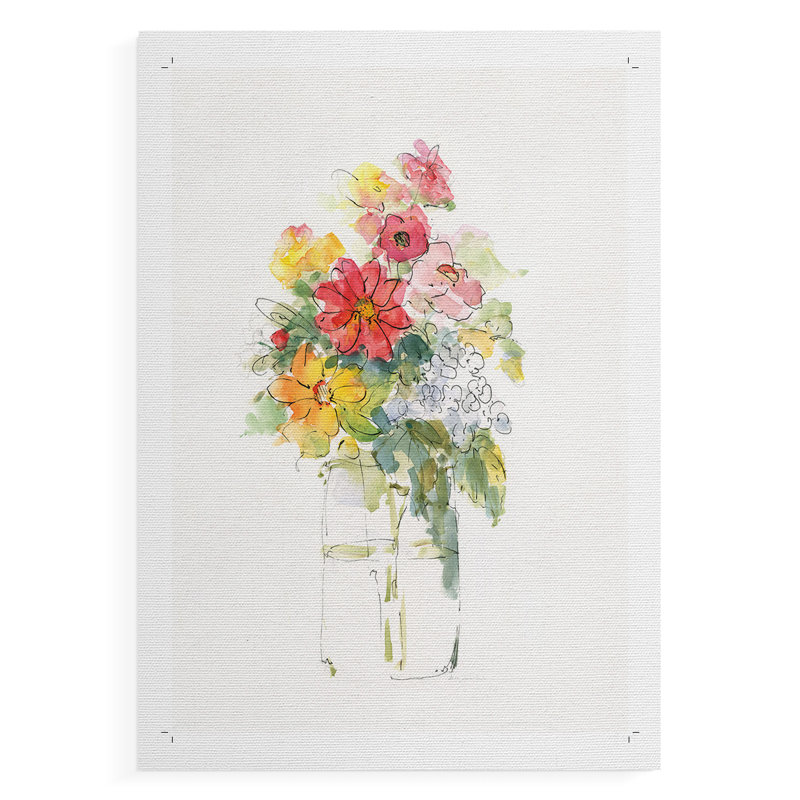 Summer Picks In Jar II - Impression sur toile seulement - NON-CADRE, H 48 po x l 32 po