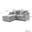 Canapé modulaire rembourré avec repose-pieds-110374991-110374986