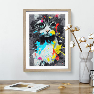 Catt Paint Splash No.4 - Wall Art