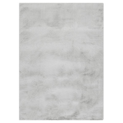 Tapis décoratif argenté en peluche 1 pi 10 po x 3 pi United Weavers Mairwen