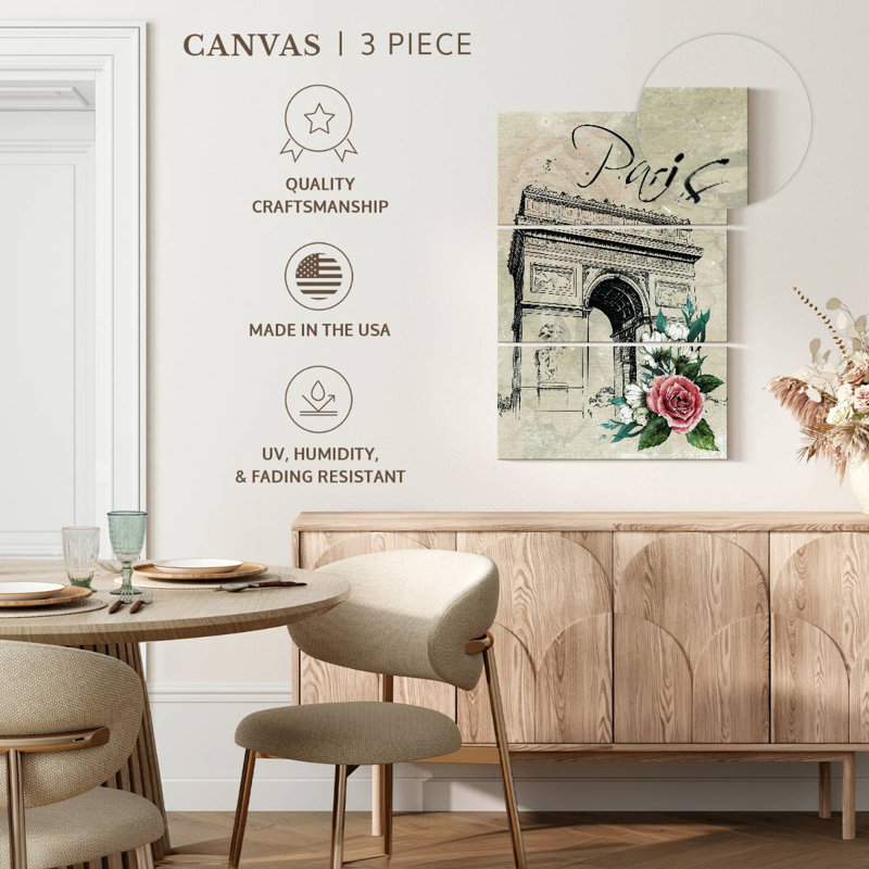 Lilie Champs-Elysees Paris Floral, H 32 po x l 20 po