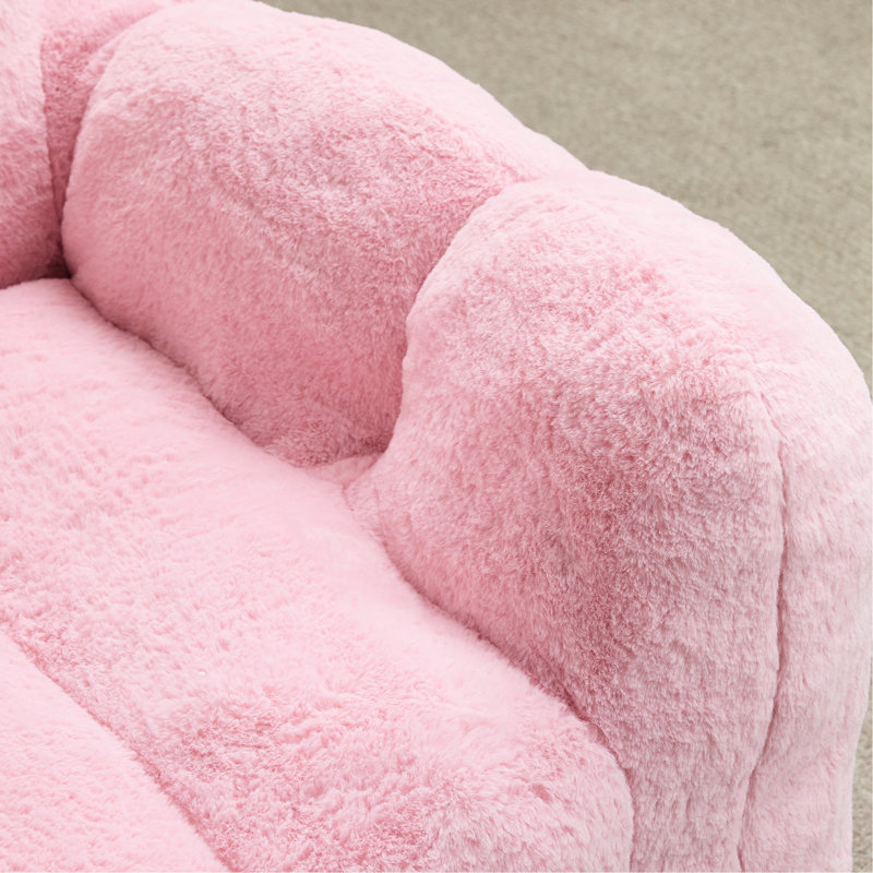 Fauteuil de loisir à compression Lotus de type Lotus, fauteuil à billes pour adultes avec anneau de traction pour faciliter le déplacement, aucune installation, divers environnements convenables, tissu, coussin antidérapant, mousse simple à haute densité