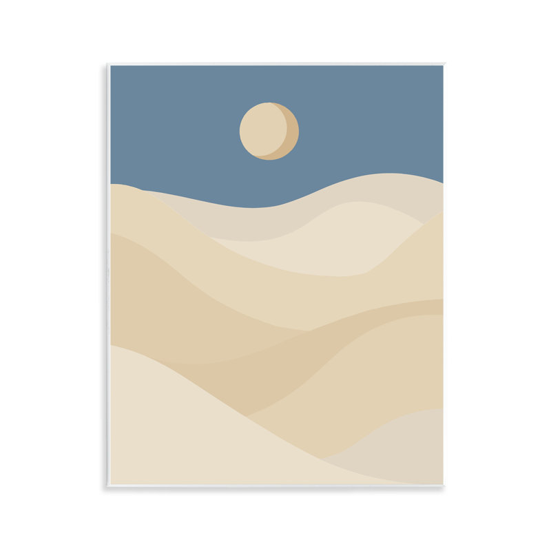  Dunes du désert et lune, art mural par Daphne Polselli