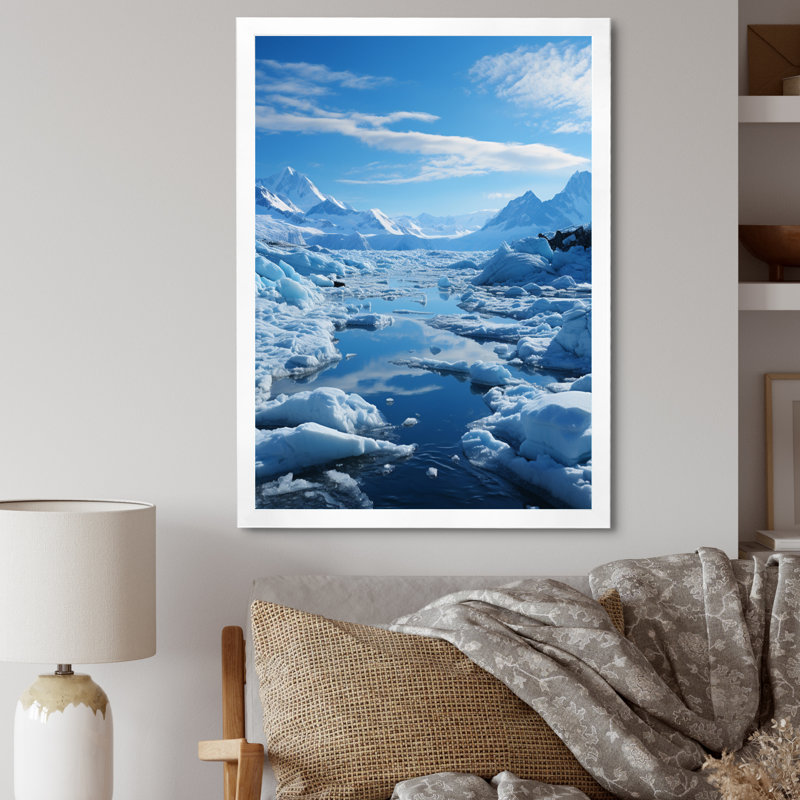 Paysage et nature, impressions sur toile, Cadre photo blanc, H 44 po x l 34 po x P 1,5 po