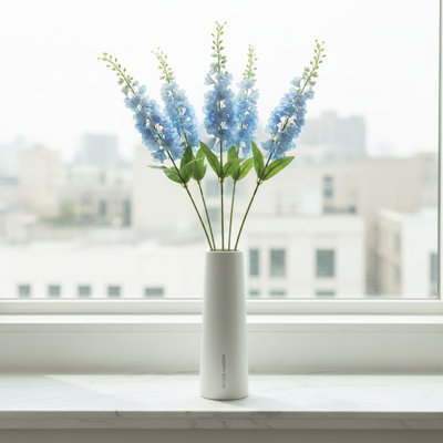 5PCS fleurs de muguet artificielles fausses fleurs 37,4 po à longues tiges de fleurs artificielles en vrac pour un grand vase pour un mariage à la maison