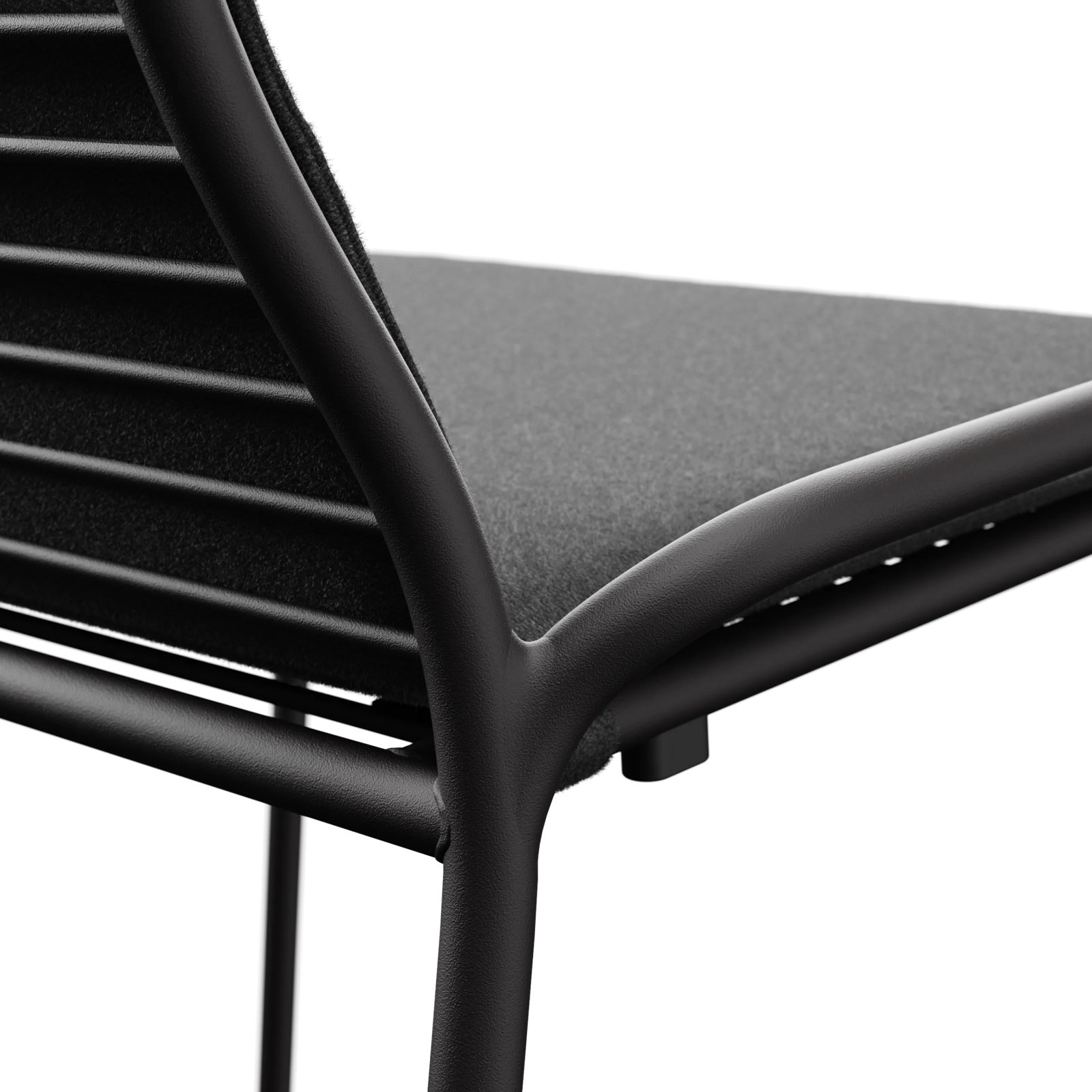 XY Stackable Sunbrella® Patio Side Chair, Charcoal