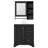 30" Bathroom Vanity Set With Ceramic Top And Medicine Cabinet Mirror-1470003795