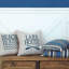 Nautical Linen Square Pillow Cover & Insert