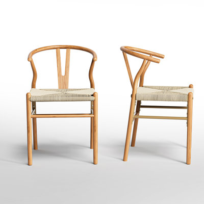 Wishbone Chair Solid Wood Y-Back Dining Chairs