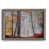 Toile avec cadre gris