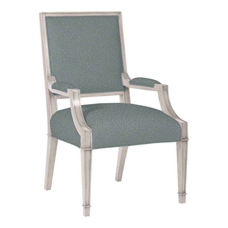 Michael Weiss Leighton Arm Chair, Dove Gray, Impala Linen, No
