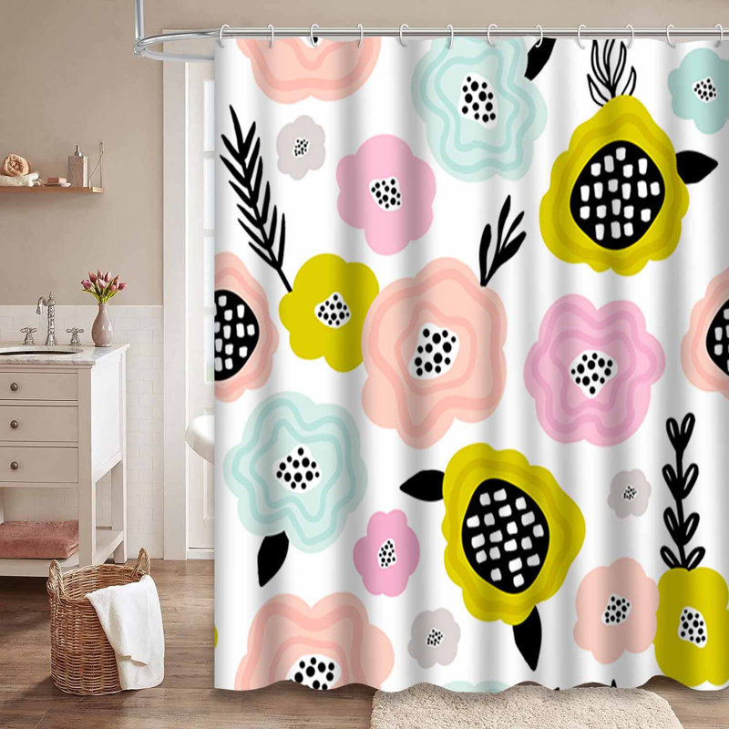 Rideau de douche imperméable Creative, L 72 po x l 72 po
