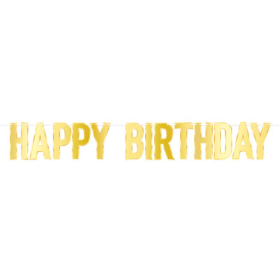 Banderole Foil Happy Birthday