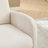 Lace Boucle Upholstered Rocking Chair with Retractable Footrest