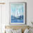 White Sails - Matted and Framed Under Acrylic Glass, Large Living Room Wall Art-60114600-60114603
