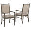 Chaise avec accoudoirs en tissu beige Cipolla-105513481