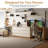 Modern Home Office Desk Extendable 2 Person Computer Desk Up To 144'' With 6 Storage Drawers-538638302