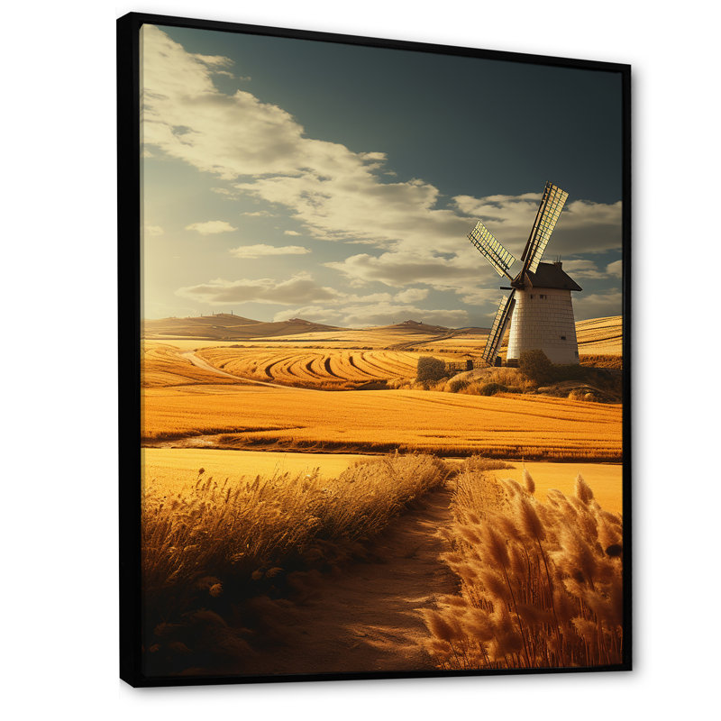 Reproduction d'art sur toile Espagne, H 44 po x l 34 po x P 1,5 po, Cadre flottant noir