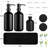 Dish Soap Dispenser For Kitchen, Black Hand Soap Dispenser With Stainless Steel Pump, Kitchen Soap Dispenser Set With Wood Riser Tray, Matte Black Bathroom Soap Dispenser Set Bathroom Decor-157878651