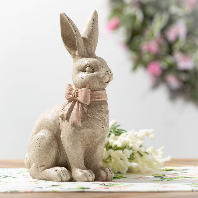 Figurine de lapin 12 ", résine
