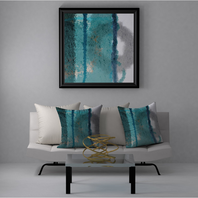 Housse de coussin carrée décorative fragrance, 20 po x 20 po