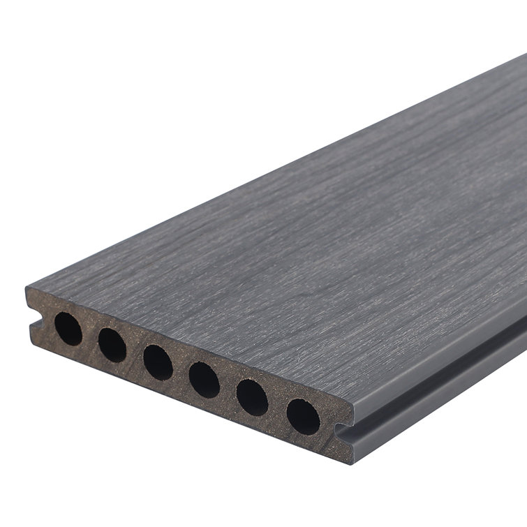 Ultrashield Natural Voyager 1 In. X 6 In. X 8 Ft. Westminster Grey Hollow Composite Decking Board