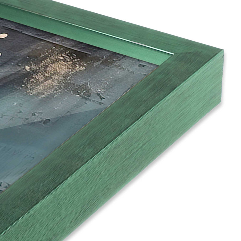 20 "x 20" Starry Night Christmas Tree III, Cadre simple Lemon Grass, bois massif, H 17,5 po x l 17,5 po