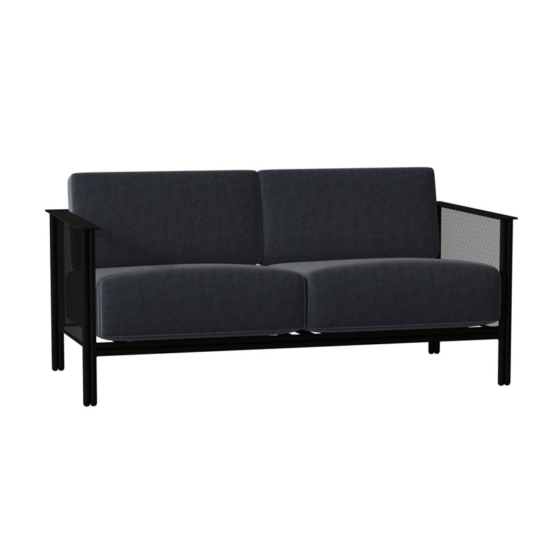 Jax Outdoor 2 - Seat Loveseat, Canvas Bird's Eye Sunbrella® Canvas, Textured Black