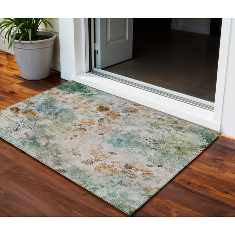 HomeRoots Rectangle Machine Woven Area Rug