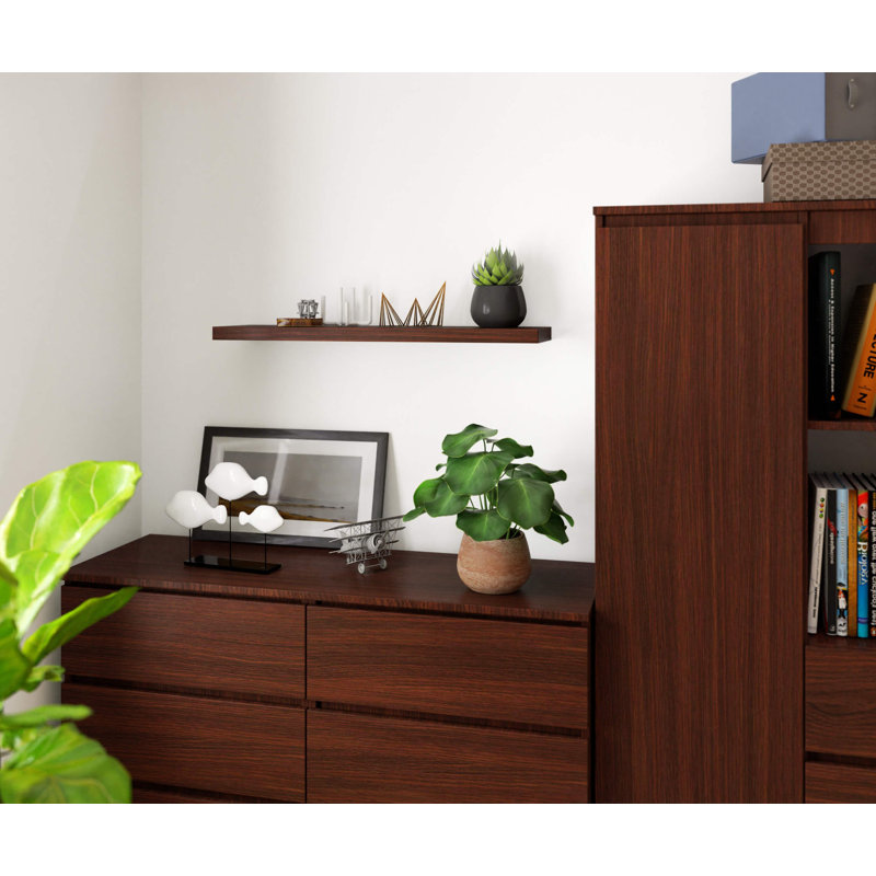 Runo Floating Shelf, 3.2cm H x 80cm W x 20cm D