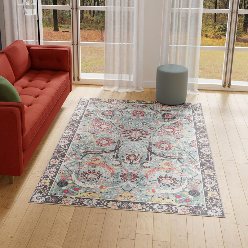 Bungalow Rose Ariel Timeless Rug, Rectangle 8 pi 4 po x 12 pi