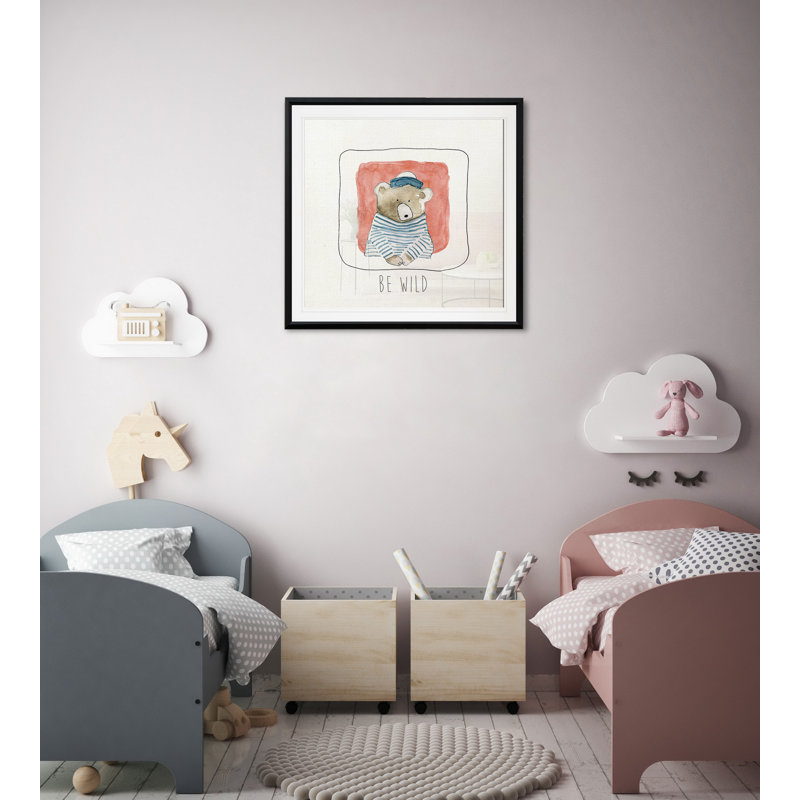 "be art bold", H 26,5 po x l 26,5 po x P 1,5 po, Cadre plastique noir