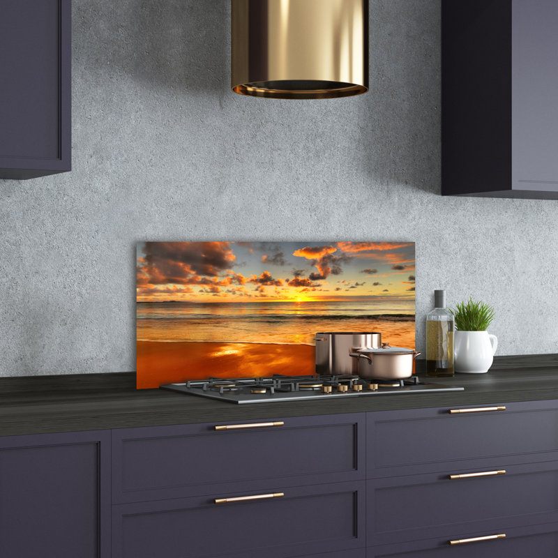 50cm W x 100cm L Glass Peel and Stick Panel