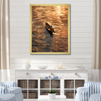 " Nautical Serenity Dinghy Golden Hour "