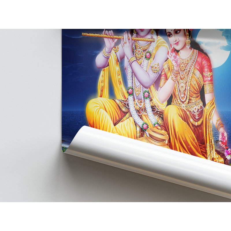 Print on Canvas, 40 cm H x 40 cm W, Black Floater Framed
