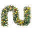 270cm Lighted Faux Garland with Lights-1289633851