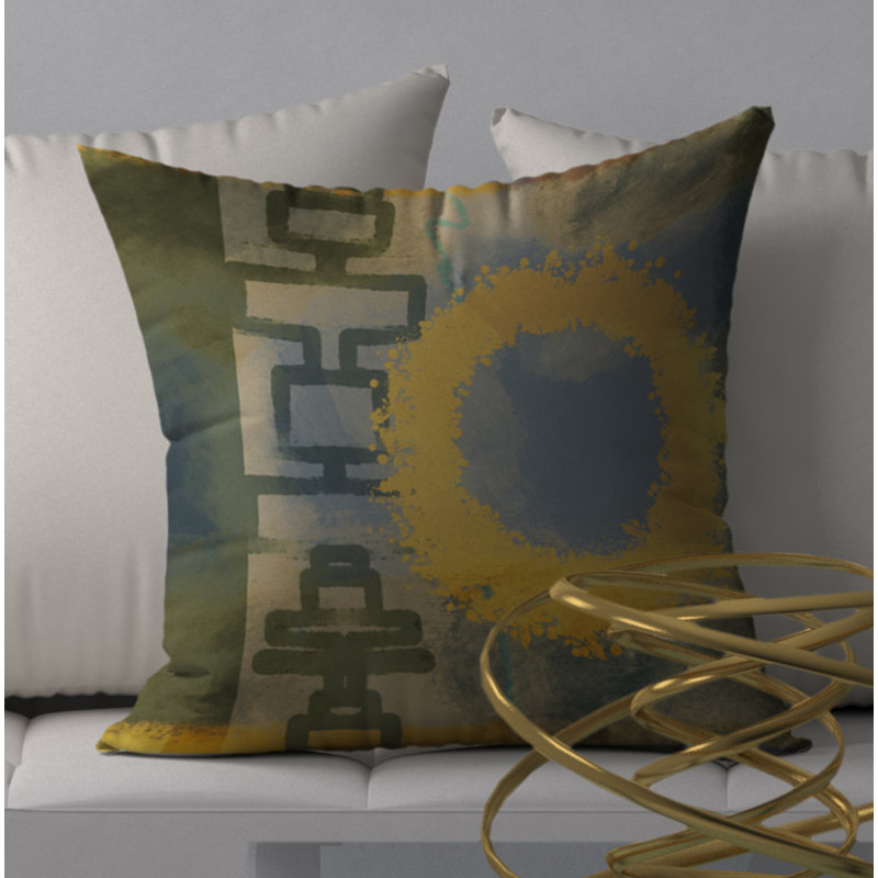 Housse de coussin décorative carrée Giggle, 24 po x 24 po